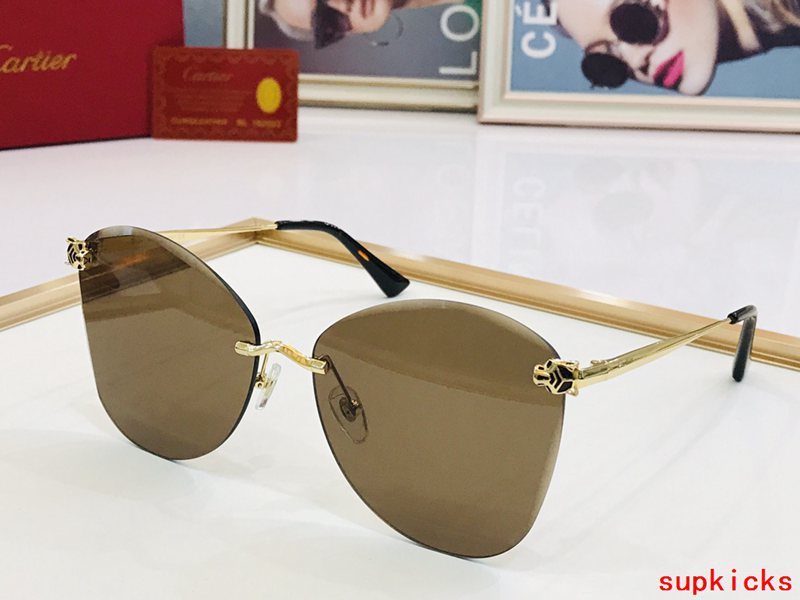 Angled view of Cartier unisex sunglasses