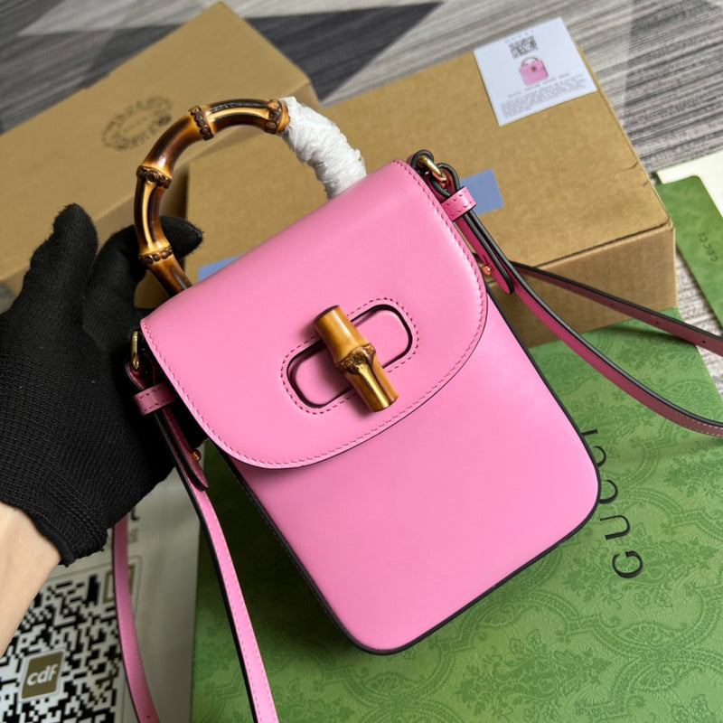 Side profile of signature premium women's handbag – women's luxury accessory