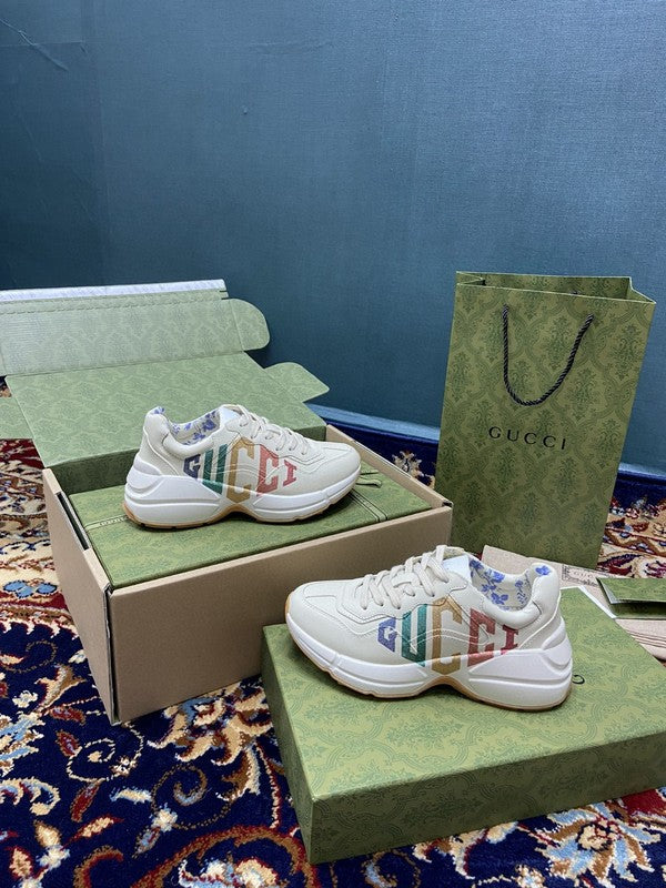 Gucci tonal black luxury sneakers view 6 classic court silhouette