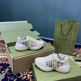 Gucci tonal black luxury sneakers view 6 classic court silhouette