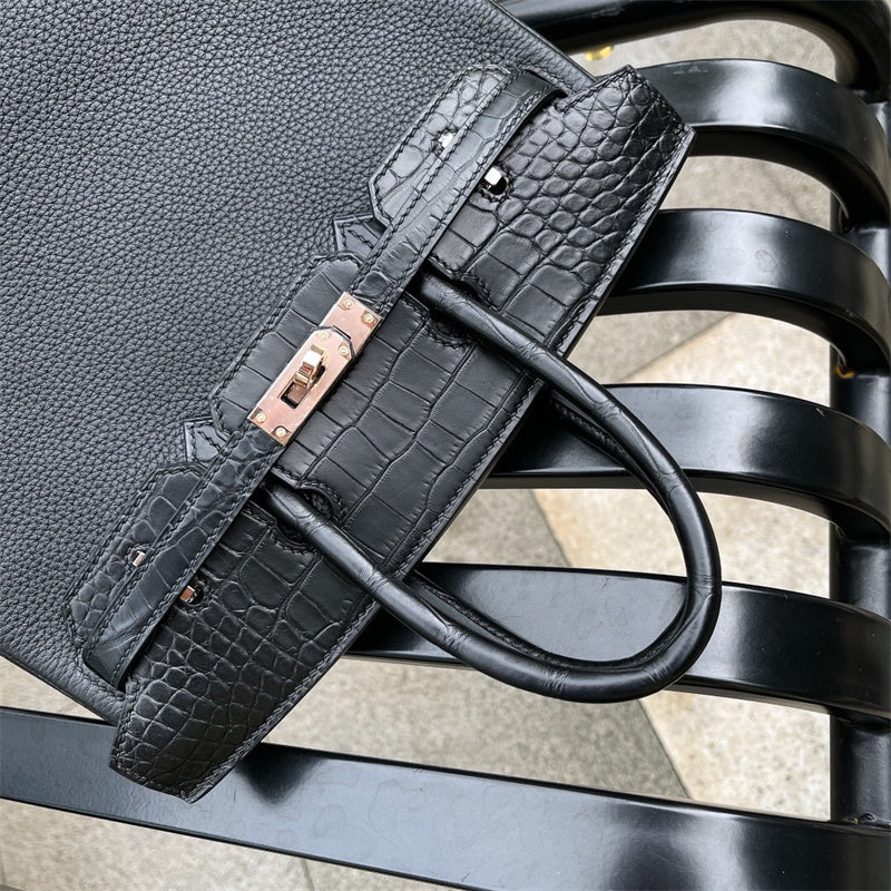 Close-up detail of considered bag design