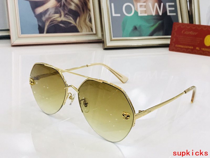 Angled view of Cartier unisex sunglasses