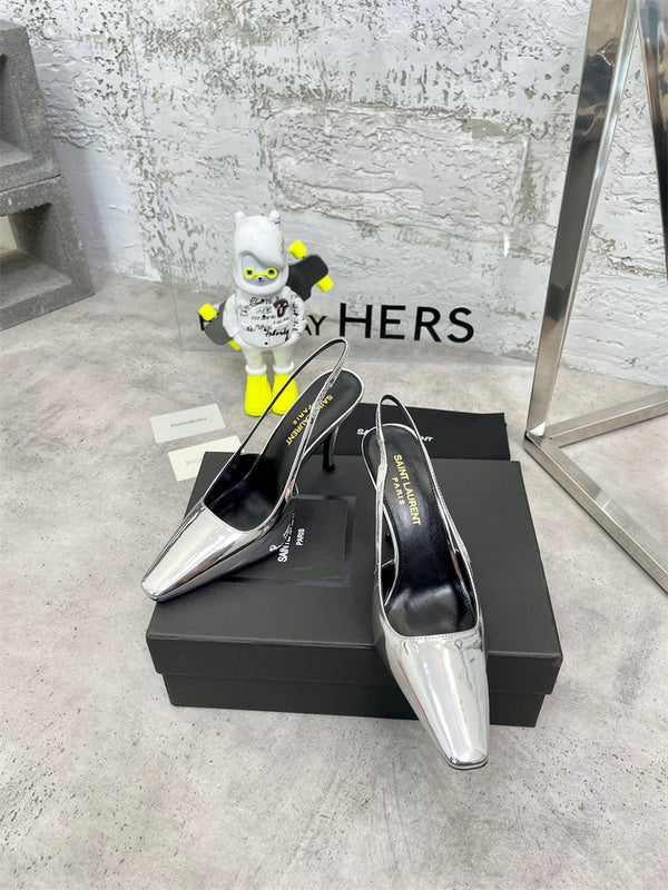 Saint Laurent designer shoes full view