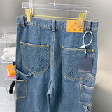 Front view of Louis Vuitton luxury clothing with tailored silhouette