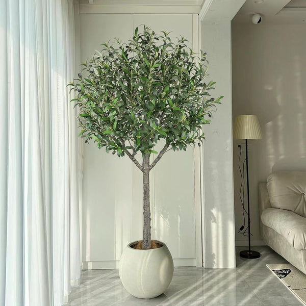 Artificial Olive Tree,6 FT Tall Faux Silk Olive Trees Indoor