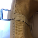 Side view of elegant structured handbag
