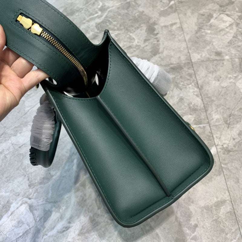 Contemporary Faux Leather Handbag - Everyday Elegance | Women's Premium Handbag #627 - back view (image 4) of designer-inspired handbag