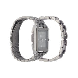 Front view of American Exchange men's black bracelet