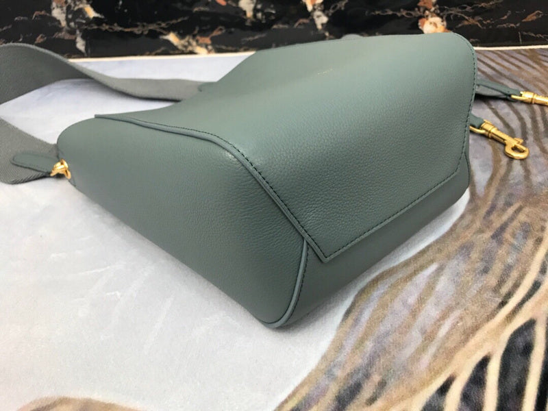 Back view of modern premium women's handbag – women's luxury accessory