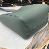 Back view of modern premium women's handbag – women's luxury accessory