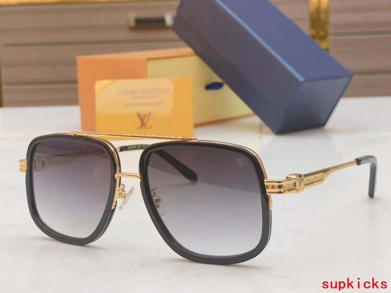 Side view of Louis Vuitton unisex sunglasses
