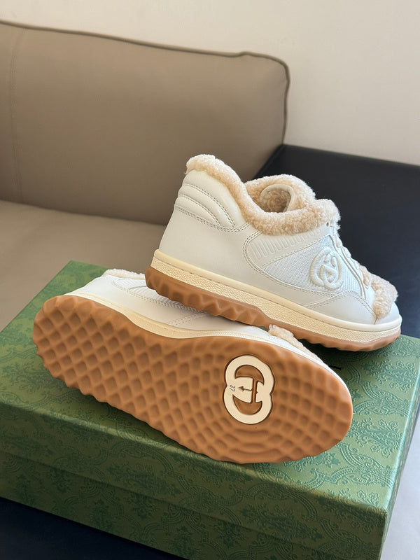 Gucci muted earth tones luxury sneakers view 8 cushioned comfort fit