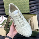 Gucci stone beige luxury sneakers view 7 premium leather build