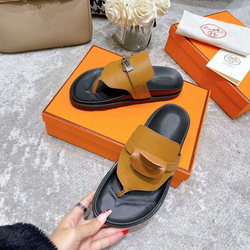 Hermès Camel Knee-High Boots - Full Silhouette View