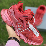Balenciaga Beige Chunky Platform Sneakers - Heel Detail View