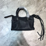 Sleek Vegan Leather Handbag - Refined Silhouette | Women's Statement Accessory #699 - hardware and detail close-up (image 5) of designer-inspired handbag