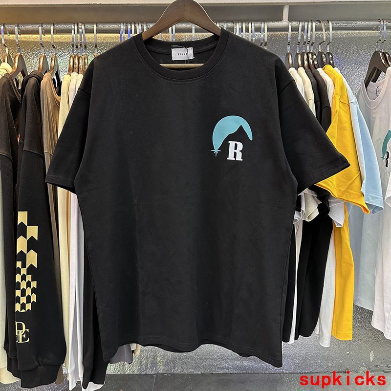 Back view of Rhude luxury clothing with relaxed-fit cut