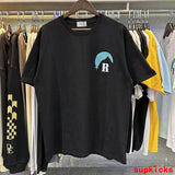 Back view of Rhude luxury clothing with relaxed-fit cut