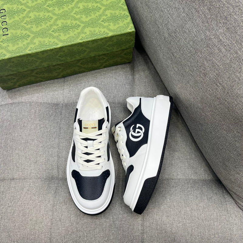 Gucci two-tone luxury sneakers view 5 sleek tonal finish
