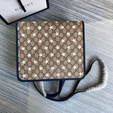 Top view of statement signature women's handbag – women's everyday handbag