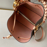 Back view of premium classic women's handbag – women's statement bag