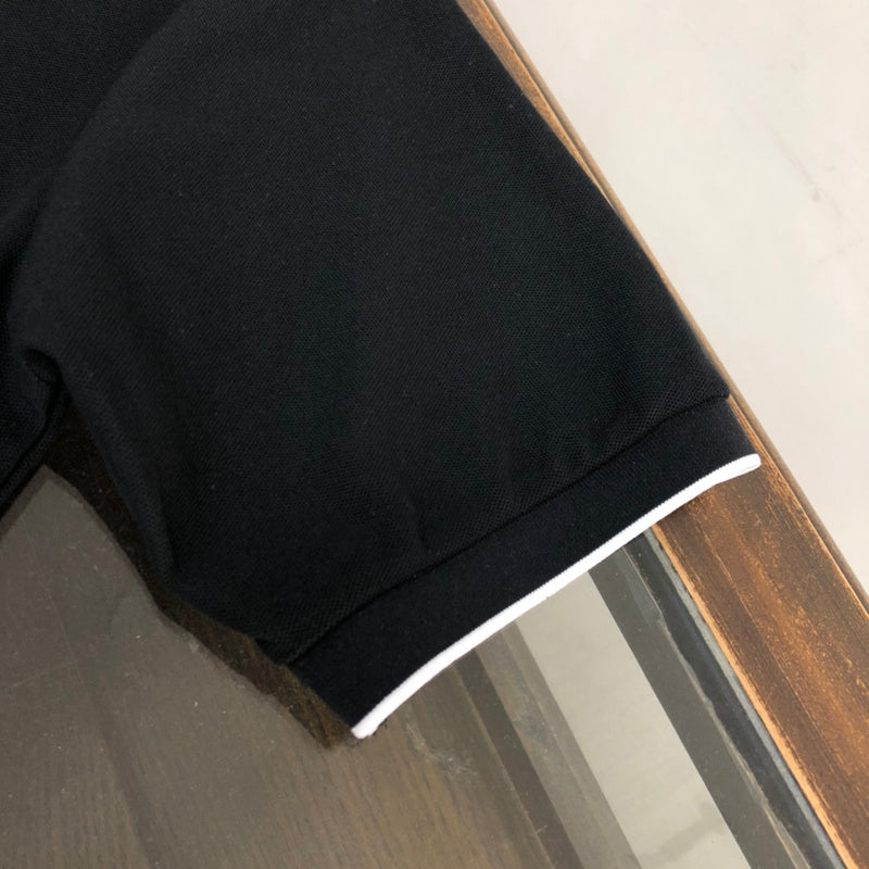 Full styled look of Polo cotton polo shirt with monogram-inspired silhouette