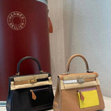 Close-up detail of statement bag design