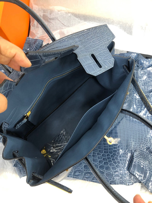 Close-up detail of polished bag design