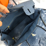 Close-up detail of polished bag design
