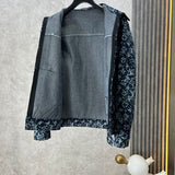 Close-up detail shot of Louis Vuitton luxury clothing with runway-inspired design