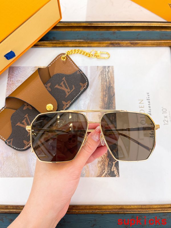 Front view of Louis Vuitton unisex sunglasses