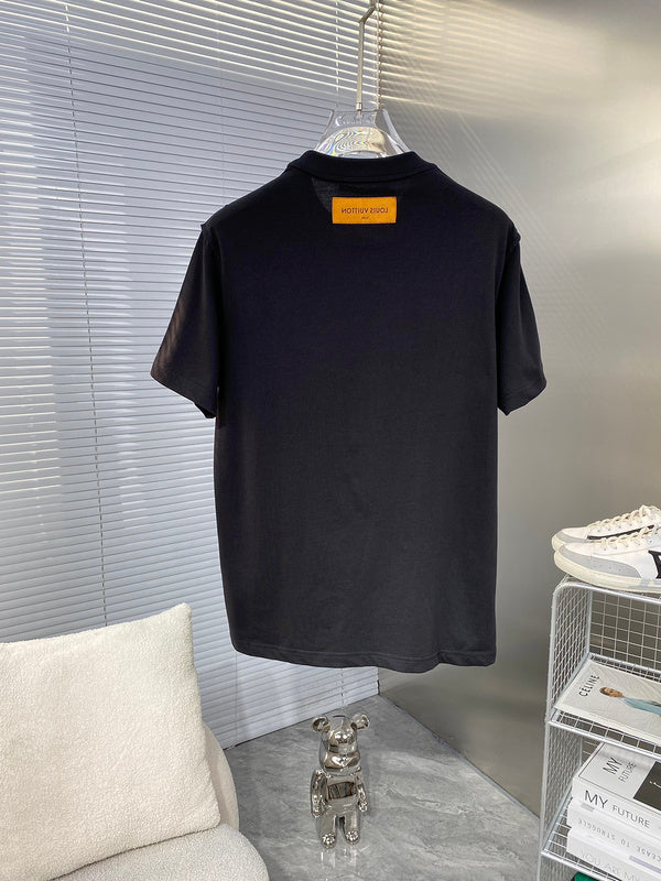 Side profile of Louis Vuitton cotton t-shirt with streetwear-inspired cut