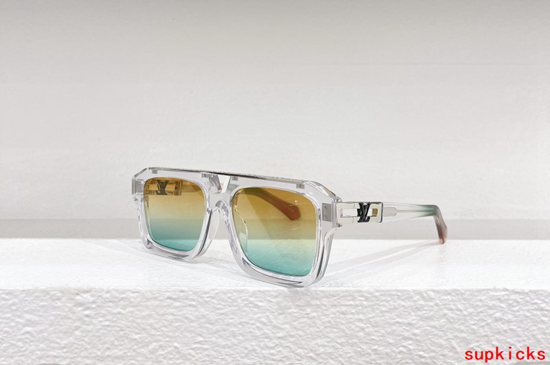 Lifestyle view of Louis Vuitton unisex sunglasses