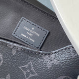 Back view of structured polished women's handbag – women's designer-style accessory