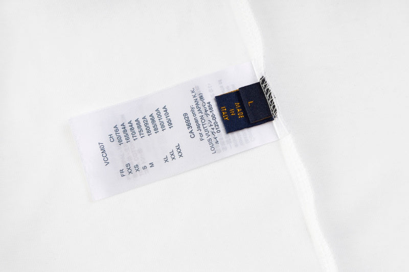 Side profile of Louis Vuitton cotton t-shirt with contemporary cut