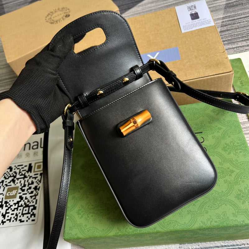Back view of sleek signature women's handbag – women's luxury accessory