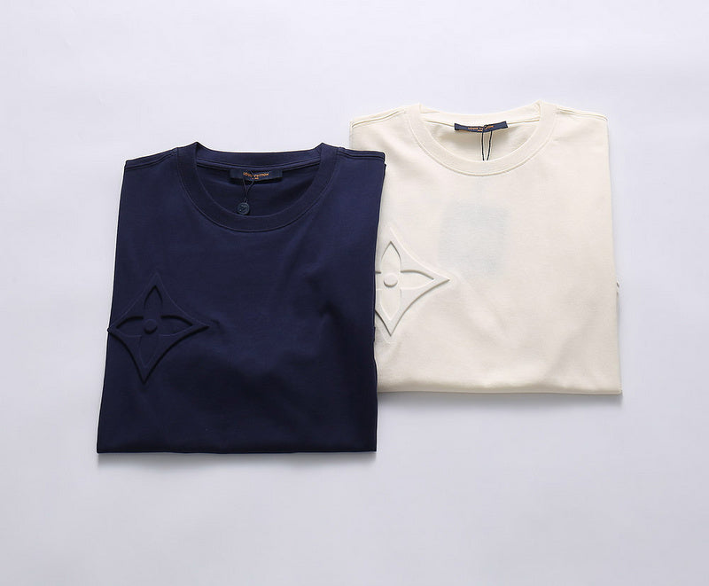 Front view of Louis Vuitton cotton t-shirt with monogram-inspired silhouette
