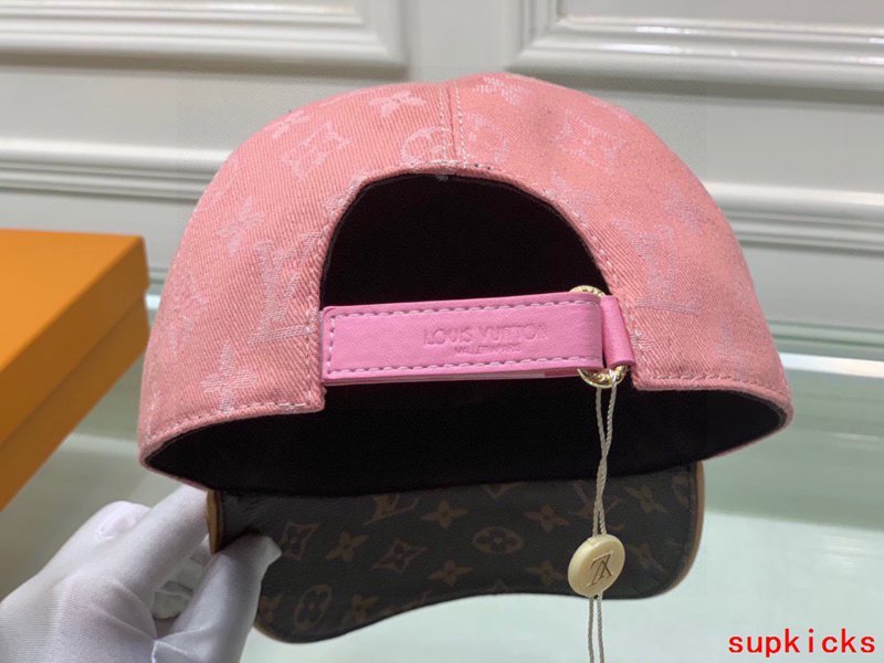 Close-up detail view of Louis Vuitton unisex cap