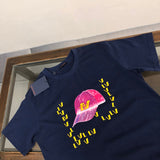 Close-up detail shot of Louis Vuitton cotton t-shirt with everyday silhouette