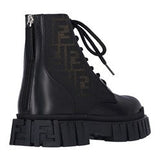 Close-up of Fendi boots & booties hardware and fine stitching