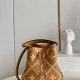Side profile of structured polished women's handbag – women's everyday handbag
