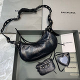 Timeless Premium PU Leather Handbag - Premium Craftsmanship Detailing | Women's Fashion Handbag #390 - close-up detail shot (image 3) of designer-inspired handbag
