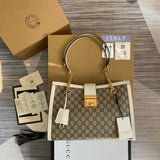 Side profile of everyday-luxe chic women's handbag – women's designer-style accessory