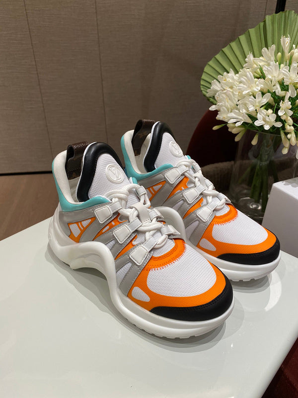 Louis Vuitton White Slip-On Sneakers - Toe Detail View