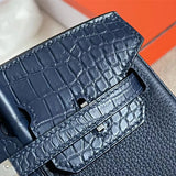 Side view of modernist structured handbag