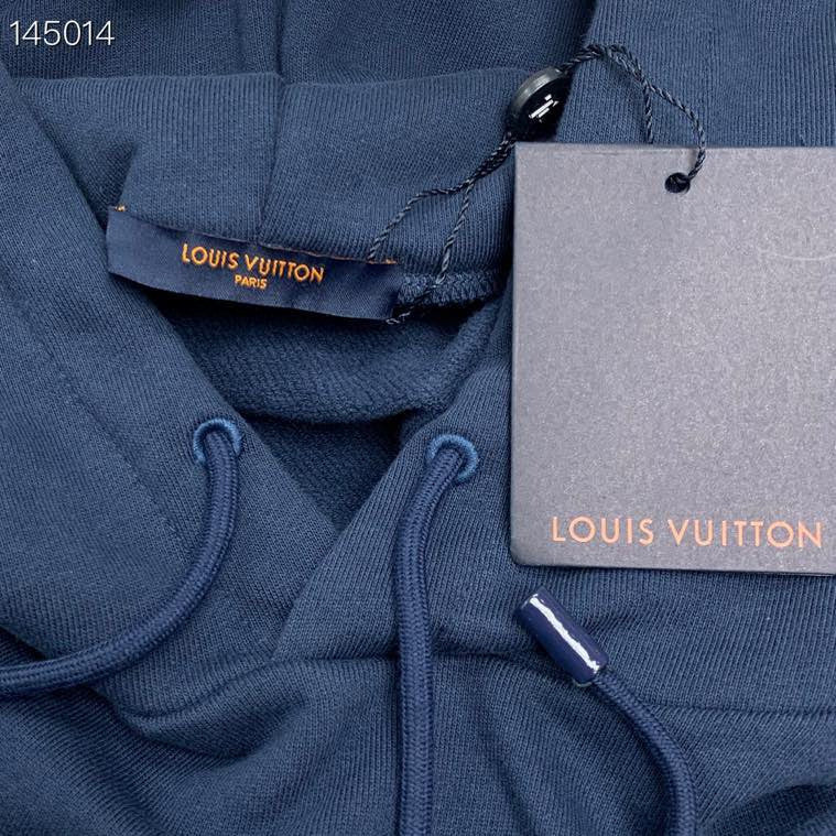 Side profile of Louis Vuitton luxury clothing with relaxed-fit cut