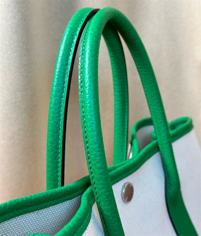  understated top-handle bag detail view showing craftsmanship