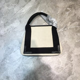 Statement Premium PU Leather Handbag - Sleek Minimalist Lines | Women's Fashion Handbag #769 - back view (image 4) of designer-inspired handbag