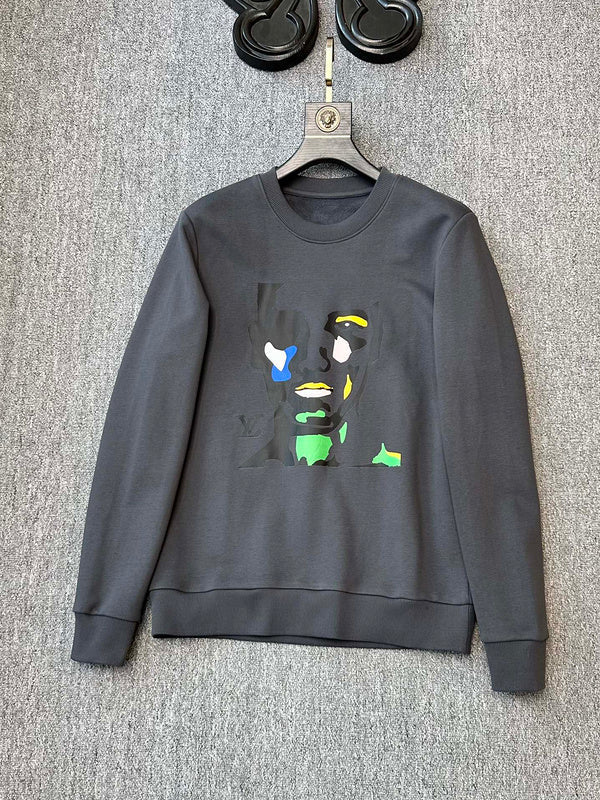 Front view of Louis Vuitton luxury clothing with tailored silhouette