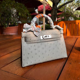 Close-up detail of considered bag design